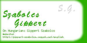 szabolcs gippert business card